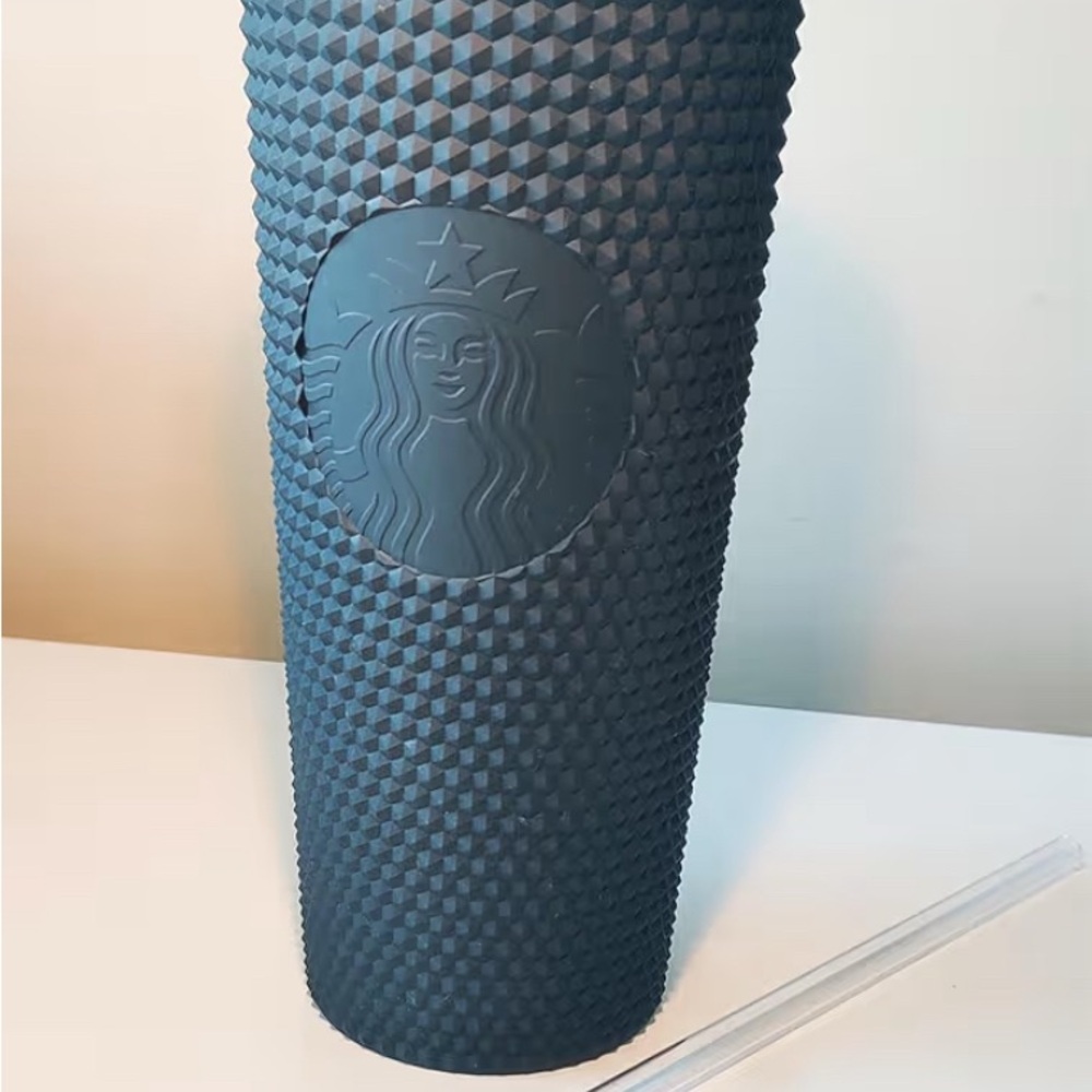 Starbucks Matte Black Tumbler with Straw